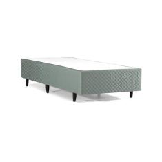 Base Box Solteiro 88x188x28cm Idea  Verde