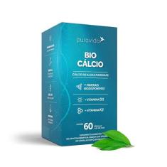 Suplemento Alimentar Bio Cálcio PuraVida 60 Cápsulas