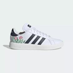 Tênis Adidas Grand Court Base 2.0 Feminino Flores-Feminino