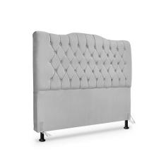 Cabeceira de Cama Box Casal 140 cm Dunas - Mallu Estofados, Cinza