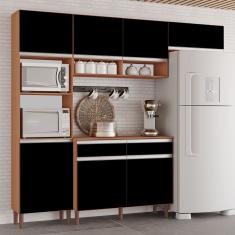 Cozinha Completa Modulada Virginia New 100% MDF Tuboarte 7 Portas e 2 Gavetas