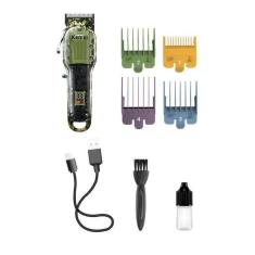 Máquina de cortar cabelo kemei km 1926 bivolt camuflada