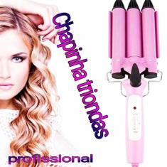 Chapinha Ondulador Cabelo Tri Ondas Profissional