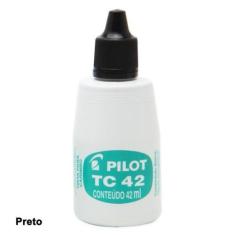 Tinta Para Carimbo Sem Óleo 42ml Preto Tc42 - Pilot