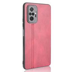 Capa adequada para Xiaomi Redmi Note 10 Pro 4G capa de celular estilo couro robusto proteção 360° capa de proteção de cor retrô para Xiaomi Redmi Note 10 Pro 4G