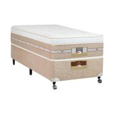 Cama Box + Colchão Solteiro Castor Mola Pocket Silver Star AIR com Box