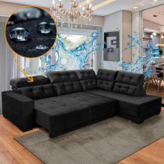 Sofá Impermeável Canto Chaise D 285x205 cm Retrátil Reclinável São Pau