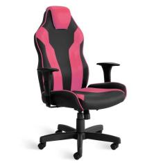 Cadeira Gamer Obeso Plus Size Giratória Relax - Flex Cadeiras, Preto-R