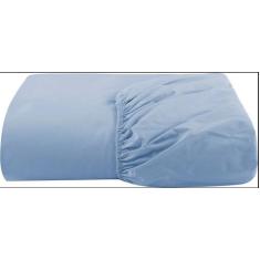 Lençol Casal com elástico Avulso Percal 200 fios Azul - Casa Home
