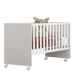 Berço Doce Sonho Reto com Rodízios - Qmovi