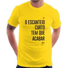 Camiseta O escanteio curto tem que acabar - Foca na Moda, Amarelo, G
