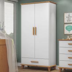 Guarda-roupa Infantil 2 Portas 1 Gaveta Candy Serpil Baby