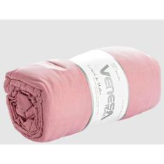 Kit 2 Fronhas + 1 Lençol de Malha Casal 20 cm de altura Venesa, Rosa C