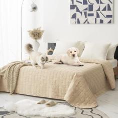 Capa de cama para cães e cobertor para animais de estimação impermeáve