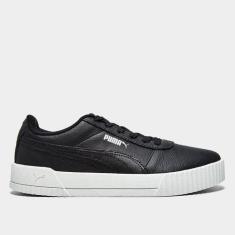Tênis Puma Carina Lux Bdp Feminino, Preto, Branco, 35