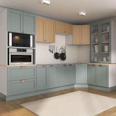 Cozinha Modulada 9 Peças sem Tampo 1 Torre 4 Aéreos 4 Balcões Arizona 