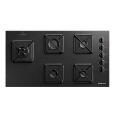 Cooktop Brastemp 5 Bocas a Gás, Grades de Ferro Fundido e Super Chama Lateral - BDS85AE Bivolt