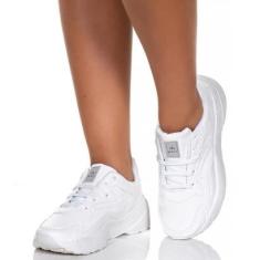 Tênis Feminino Branco Vili Casual Caminhada Chunk Sneaker-Feminino