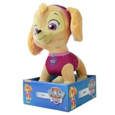 Pelucia skye patrulha canina 30cm sunny - Sunny Brinquedos, Rosa, Patr