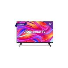 Smart TV 43" FULL HD AOC Roku TV 43S5045/78G HDMI 1 USB Wifi
