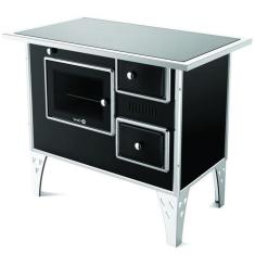 Fogão A Lenha Nr2 Esquerdo Vitrocerâmico Preto