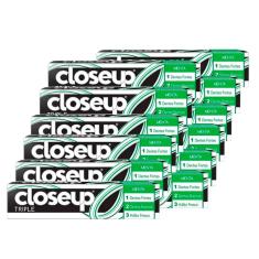 Kit Creme Dental Close Up Triple Menta 70g - 12 Unidades