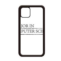 Capa com citação I Major in Computer Science para iPhone 12 Pro Max para Apple Mini Mobile Case Shell