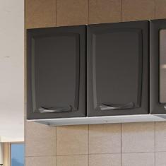 Armário 80cm 2 Portas New Premium Itatiaia Grafite/Branco