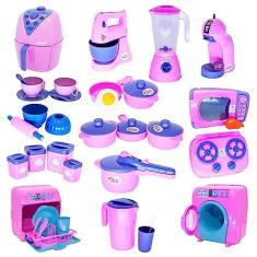Kit Cozinha Infantil Potes Xícara Air Friyer Panelas 37pç