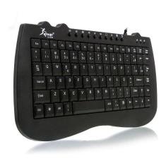 Teclado Multimídia USB Knup KP-2008 Ergonômico Preto