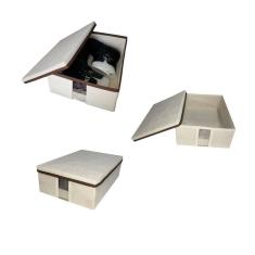 Kit 3 Caixa Sapato Com Visor e Tampa Grande Praticidade Armazenamento Tênis Bota Chinelo