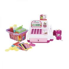 Caixa Registradora Rosa Com Luz e Som Creative Fun Multikids - BR387