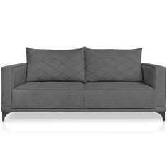 Sofa Nori 2 Lugares Pes De Ferro 160cm Linho Boucle 3304 Ezz 3304