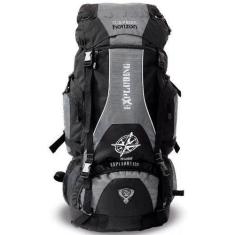 Mochila Camping Trilha CINZA 70l Litros Impermeável - Clio Style, Cinz