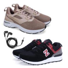 Tênis Feminino Esporte Academia + Fone de Ouvido Fio Kit 2 - Rede Carn