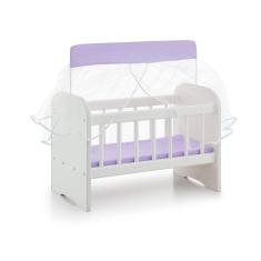 Berço Para Boneca Com Enxoval Lilás - Sonno Baby