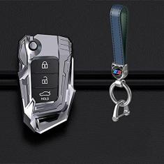 TPHJRM Capa da chave do carro em liga de zinco, adequado para Hyundai ix25 ix35 i10 i20 Solaris Tucson Sonata Santa Fe Sport Elantra Creta