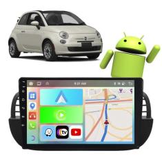 Kit Multimidia 9 Pol Fiat 500 2010 2011 2012 2013 2014 2015 Android Au