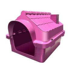 Casa Casinha Cachorros Pequenos Gatos Pet Resistente N1 Rosa - MecPet