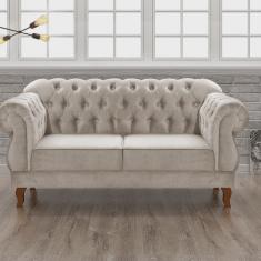 Sofá 2 Lugares Duquesa Chesterfield Decoração Recepção