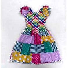 Vestido Quadrilha Moda Caipira Festa São João Quermesse - Ana Fantasia