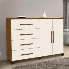 Cômoda com Sapateira 4 Gavetas 2 Portas Bali Móveis Primus