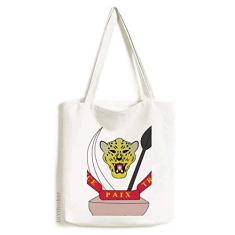 Bolsa de lona com emblema nacional do Congo, bolsa de compras casual