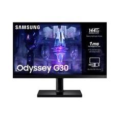 Monitor Gamer Samsung Odyssey G3 24 LED Full HD, 144Hz, 1ms, HDMI e DisplayPort, FreeSync Premium, Ajuste de Altura, VESA - LS24BG300ELMZD