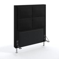 Cabeceira Maia 90 Para Cama de Solteiro Sued Preto Aradecor