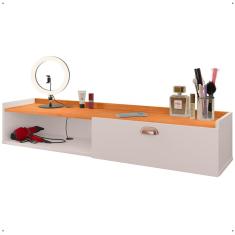 Penteadeira Camarim Decor Suspensa Mesa Bancada Cantinho Maquiagem Porta Nicho Decoração Quarto Luxo – RPM