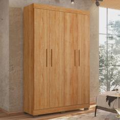Guarda Roupa Solteiro 4 Portas 3 Gavetas Flórida 100% mdf