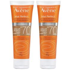 Avène Mat Perfect Kit com 2 Unidades – Protetor Solar Clareador com Cor FPS70 –Médio  40g Kit-Unissex