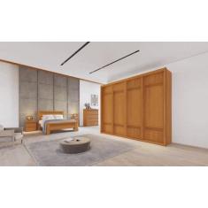 Guarda Roupa 4 Portas 8 Gavetas - Palladio Gold - Bettio - Móveis Bett