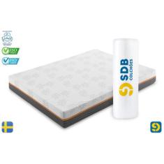 Colchão Queen 158x198x20 com Molas Ensacadas e Espuma D33 SDB Colchões